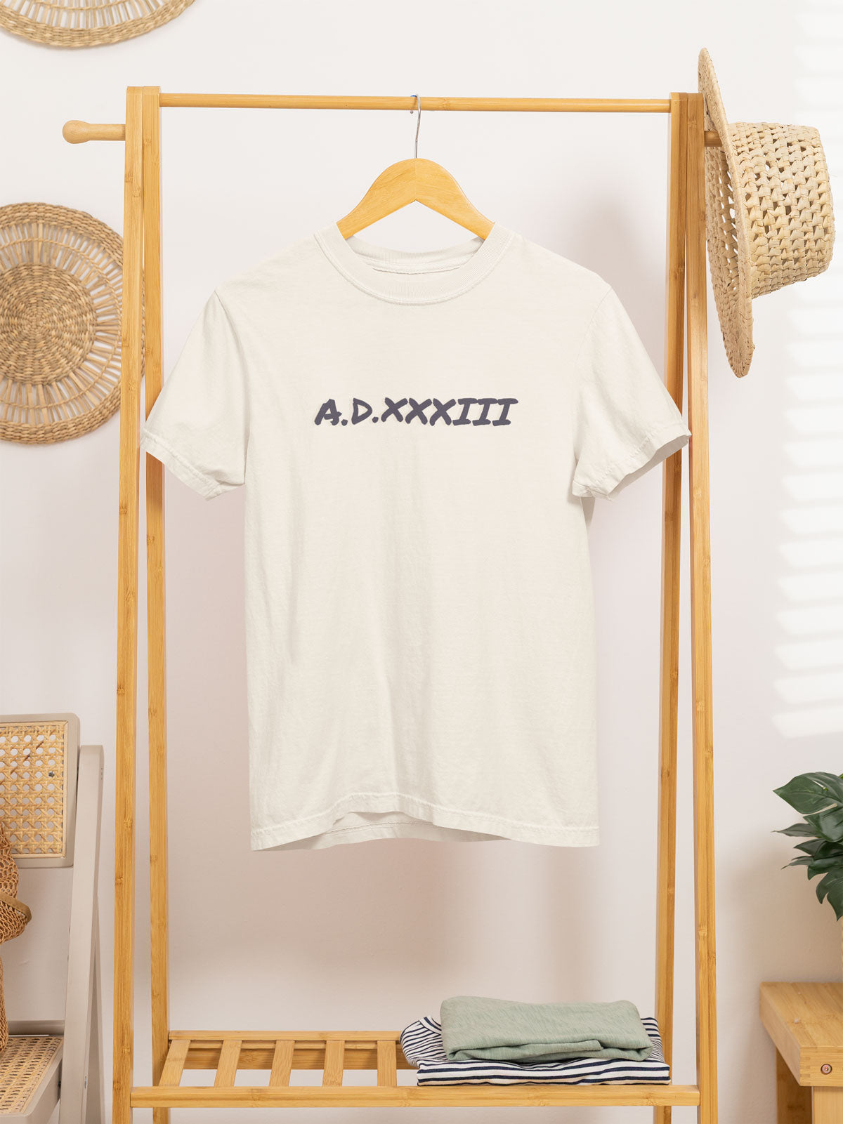 A.D.XXXIII | Christian Faith InspiredVintage Washed Oversized Cotton T-Shirt
