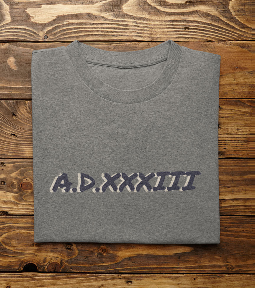 A.D.XXXIII | Christian Faith InspiredVintage Washed Oversized Cotton T-Shirt