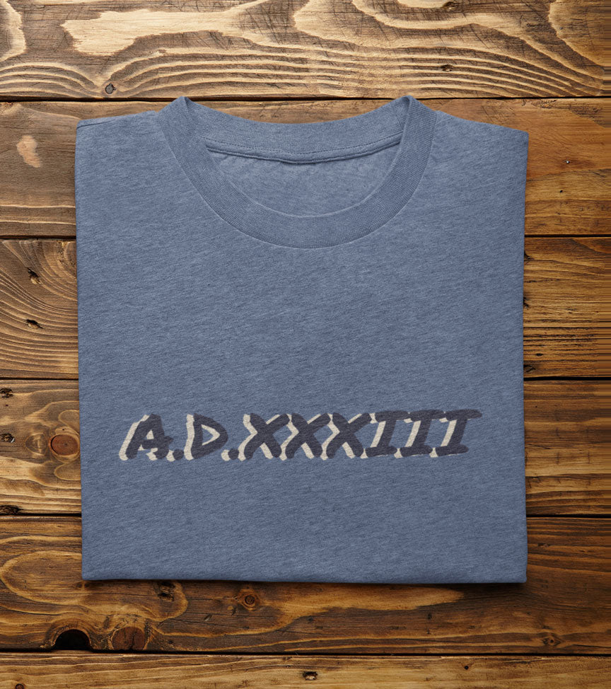 A.D.XXXIII | Christian Faith InspiredVintage Washed Oversized Cotton T-Shirt