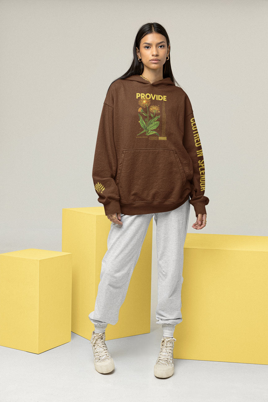 God Will Provide | Oversized Fleece Hoodie