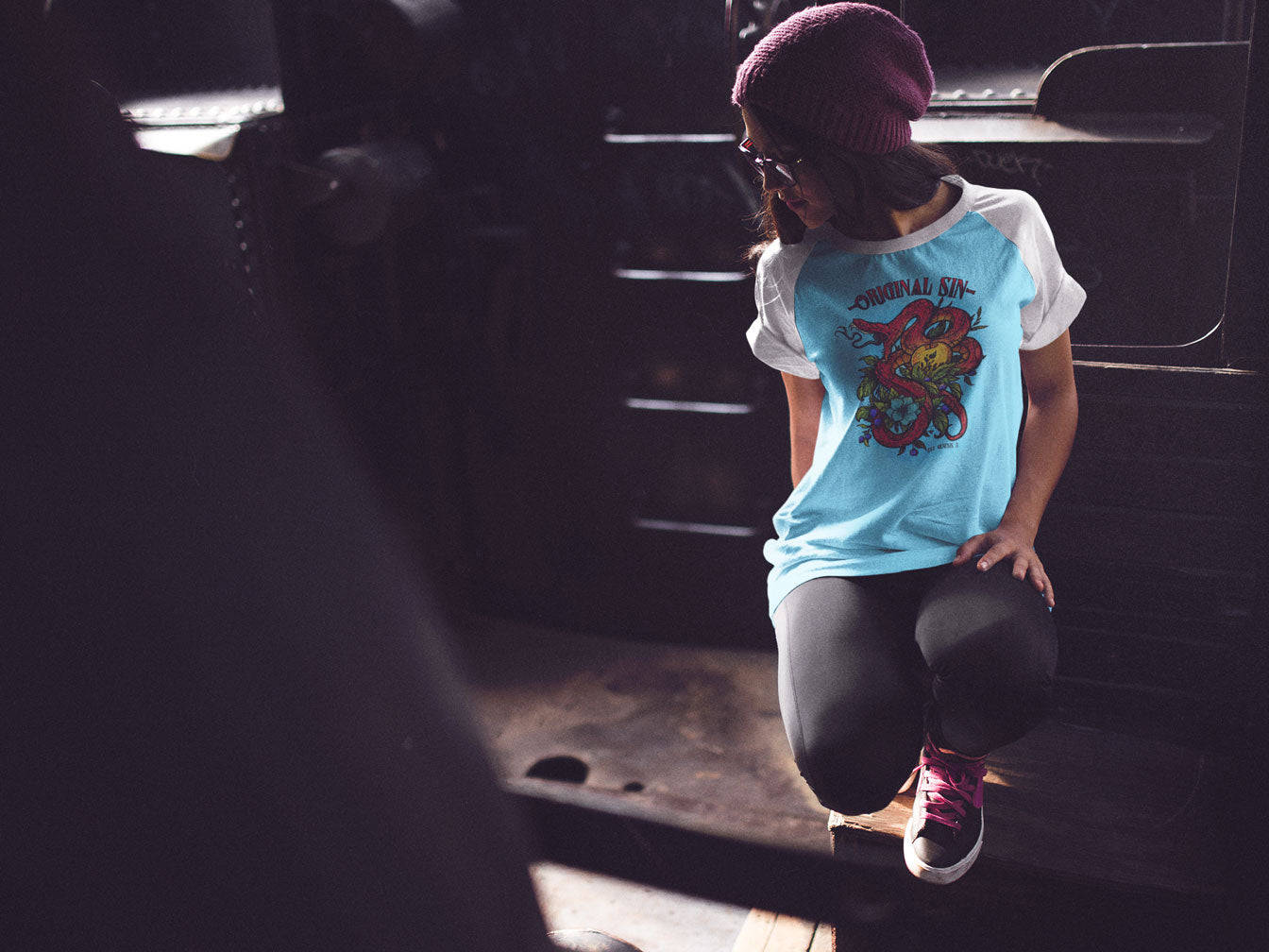 Original Sin |Genesis 3 | Raglan Sleeve Mesh T-Shirt