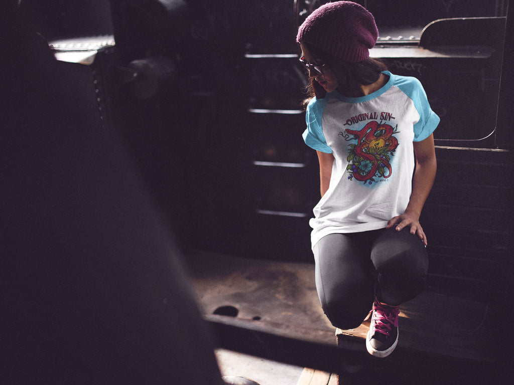 Original Sin |Genesis 3 | Raglan Sleeve Mesh T-Shirt