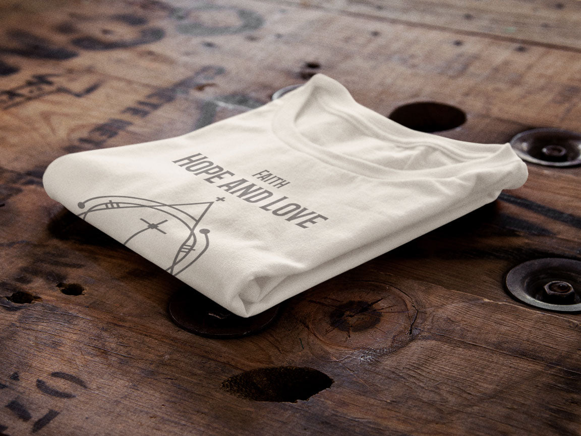 Faith Hope Love: 1 Corinthians | Christian Faith Inspired Vintage Washed Oversized Cotton T-Shirt