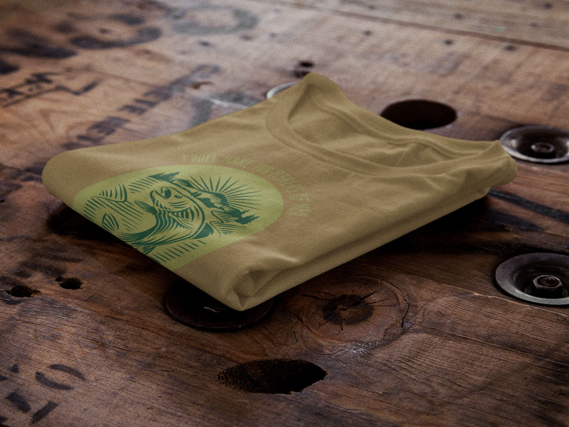 Fishers Of Men Vintage Style Badge | Christian Faith Inspired Snow Washed Oversized Cotton T-Shirt